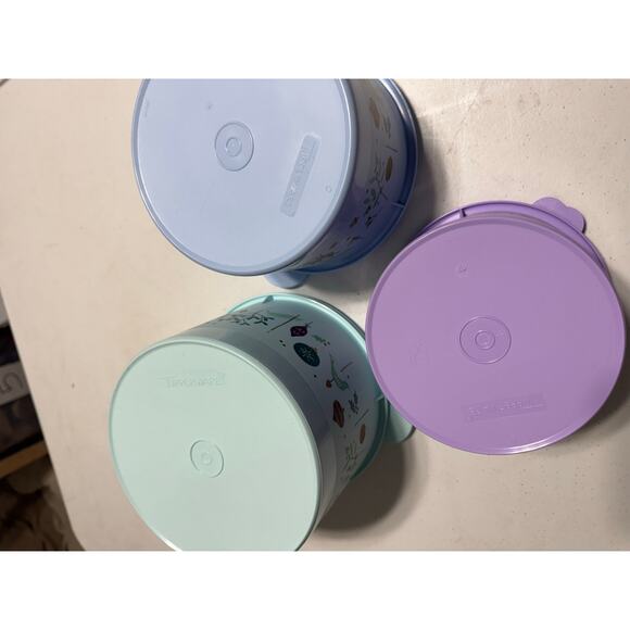 Tupperware Shining Traditions Stacking Canisters Set 3 - Picture 4 of 7